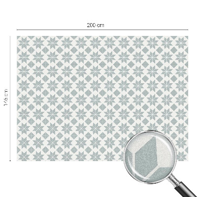 Öntapadós üvegfólia vitrázs mintával Geometriai csillagok