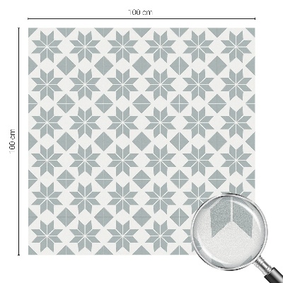 Öntapadós üvegfólia vitrázs mintával Geometriai csillagok