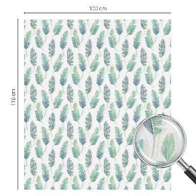 Dekoratív üvegfólia ablakra Trópusi levelek