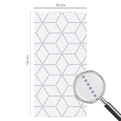 Öntapadós ablakfólia ólomüveg mintával Lila rombuszok