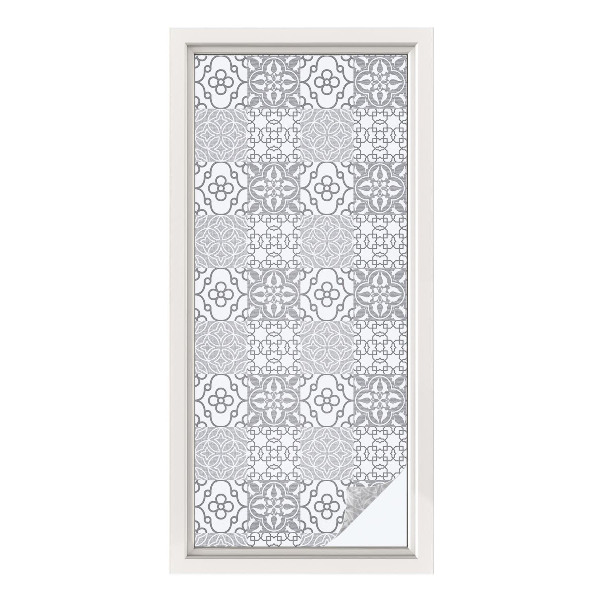 Öntapadós üvegfólia vitrázs mintával Klasszikus minták