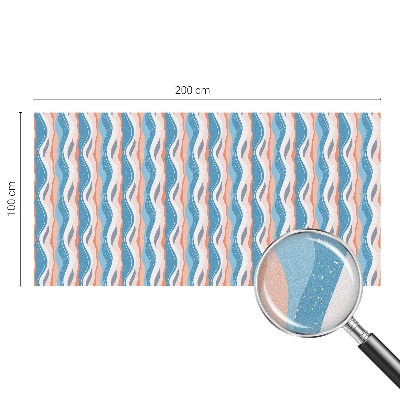 Öntapadós üvegfólia vitrázs mintával Hullámos ritmus