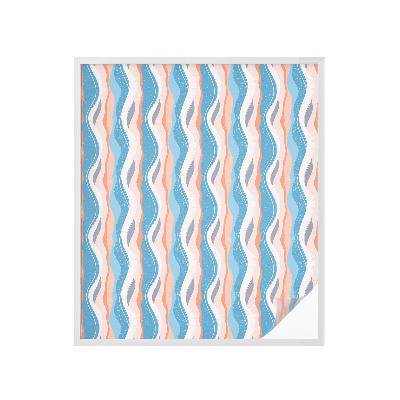 Öntapadós üvegfólia vitrázs mintával Hullámos ritmus