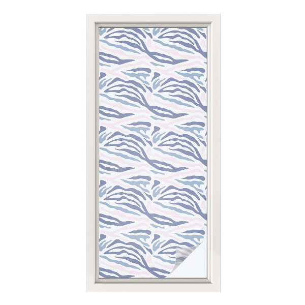 Dekoratív üvegfólia ablakra Zebra minta