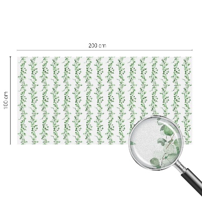 Színes mintás ablakfólia Zöld füzérek