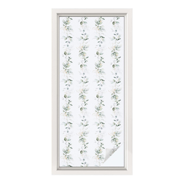 Öntapadós ablakfólia ólomüveg mintával Növényi varázs