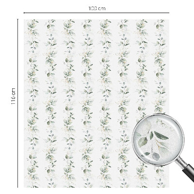 Öntapadós ablakfólia ólomüveg mintával Növényi varázs