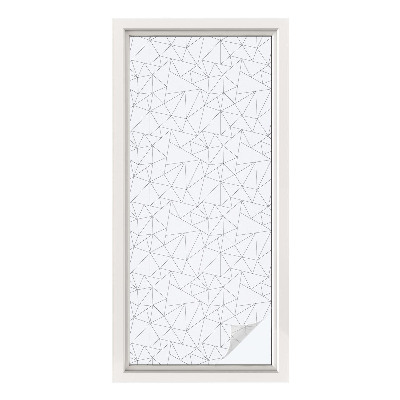 Öntapadós üvegfólia vitrázs mintával Geometriai minták