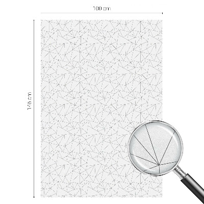 Öntapadós üvegfólia vitrázs mintával Geometriai minták