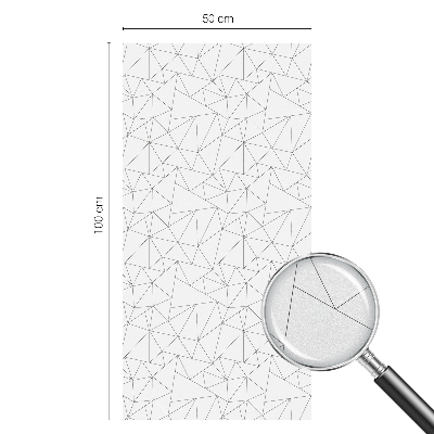 Öntapadós üvegfólia vitrázs mintával Geometriai minták