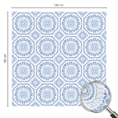 Öntapadós ablakfólia ólomüveg mintával Virágdíszek