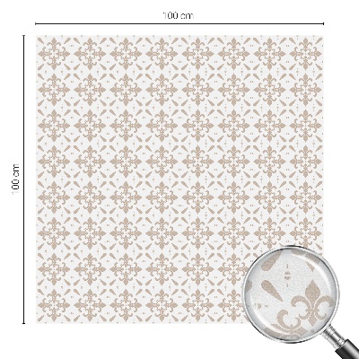 Öntapadós üvegfólia vitrázs mintával Elegáns minták