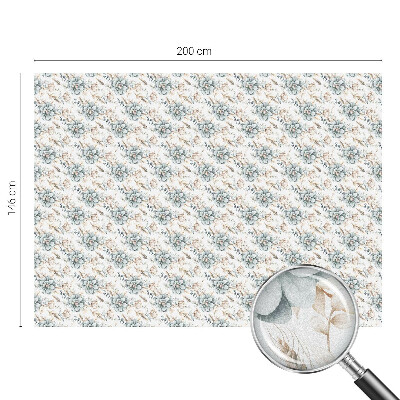 Öntapadós ablakfólia ólomüveg mintával Virágos elegancia