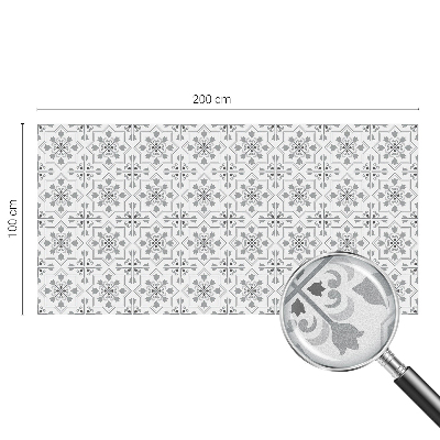 Öntapadós üvegfólia vitrázs mintával Szimmetrikus díszek