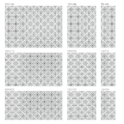 Öntapadós üvegfólia vitrázs mintával Szimmetrikus díszek