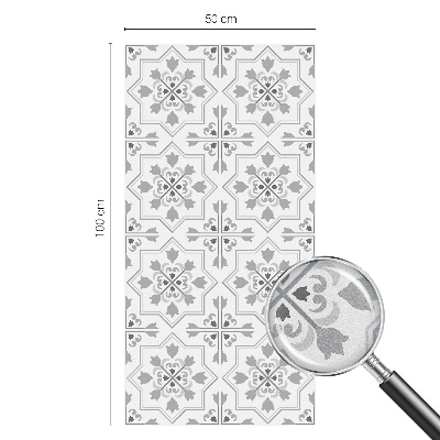 Öntapadós üvegfólia vitrázs mintával Szimmetrikus díszek