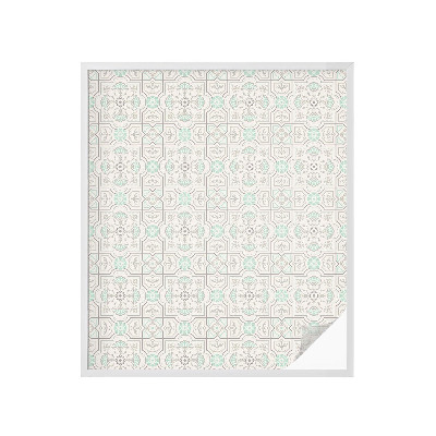 Színes mintás ablakfólia Virágos csempe