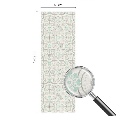 Színes mintás ablakfólia Virágos csempe