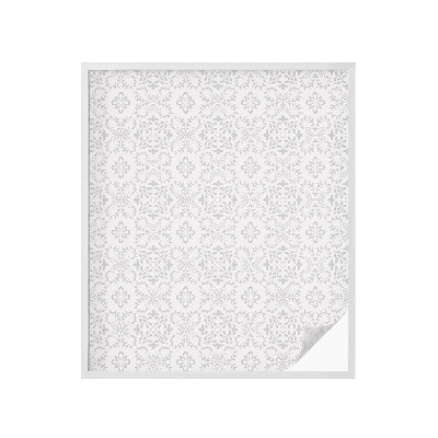 Dekoratív üvegfólia ablakra Növényi díszek