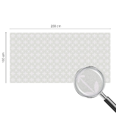 Öntapadós ablakfólia ólomüveg mintával Virágszimmetria