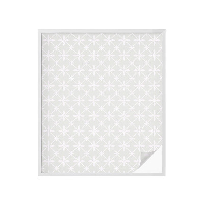 Öntapadós ablakfólia ólomüveg mintával Virágszimmetria