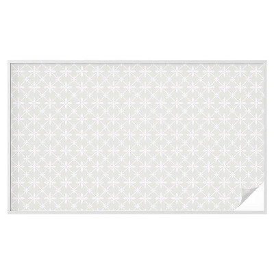 Öntapadós ablakfólia ólomüveg mintával Virágszimmetria