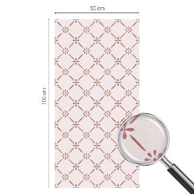 Öntapadós üvegfólia vitrázs mintával Virágminták