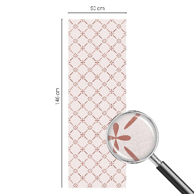 Öntapadós üvegfólia vitrázs mintával Virágminták