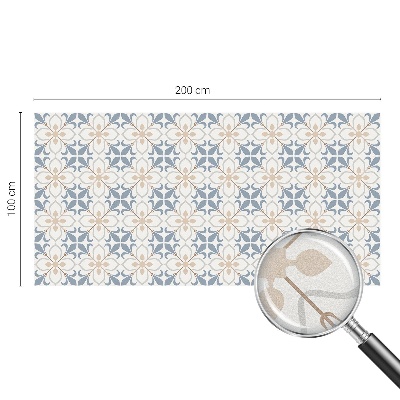 Öntapadós ablakfólia ólomüveg mintával Virágos szépség