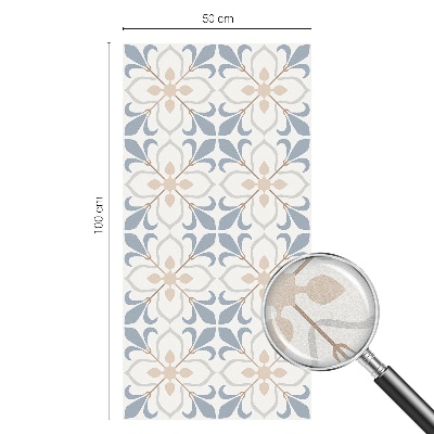 Öntapadós ablakfólia ólomüveg mintával Virágos szépség