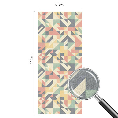 Öntapadós ablakfólia ólomüveg mintával A geometria energiája