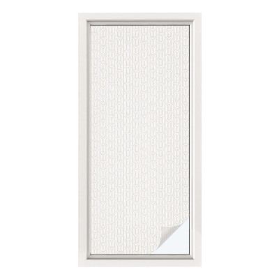 Öntapadós ablakfólia ólomüveg mintával Finom masni