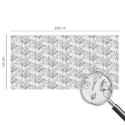 Dekoratív üvegfólia ablakra Virágos elegancia