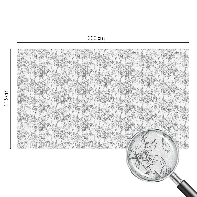 Dekoratív üvegfólia ablakra Virágos elegancia