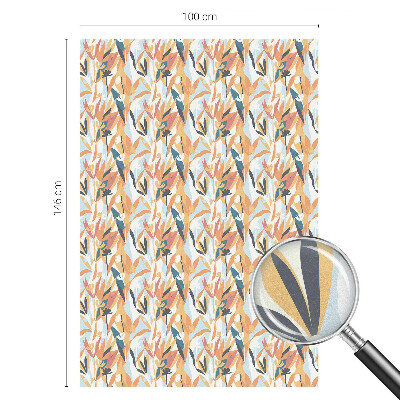 Öntapadós üvegfólia vitrázs mintával Botanikai energia