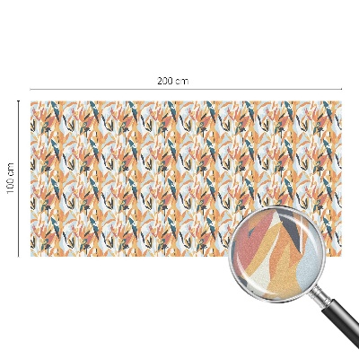 Öntapadós üvegfólia vitrázs mintával Botanikai energia