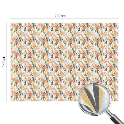 Öntapadós üvegfólia vitrázs mintával Botanikai energia