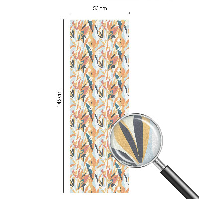 Öntapadós üvegfólia vitrázs mintával Botanikai energia