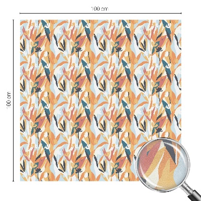 Öntapadós üvegfólia vitrázs mintával Botanikai energia