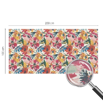 Öntapadós ablakfólia ólomüveg mintával Virágrobbanás