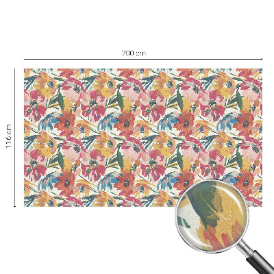 Öntapadós ablakfólia ólomüveg mintával Virágrobbanás