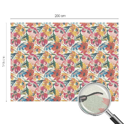 Öntapadós ablakfólia ólomüveg mintával Virágrobbanás