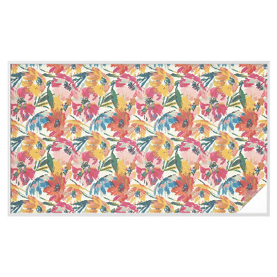 Öntapadós ablakfólia ólomüveg mintával Virágrobbanás