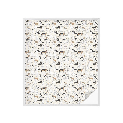 Dekoratív üvegfólia ablakra Kutya minták