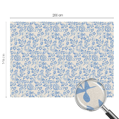 Öntapadós ablakfólia ólomüveg mintával Virágok levelek