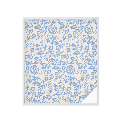 Öntapadós ablakfólia ólomüveg mintával Virágok levelek