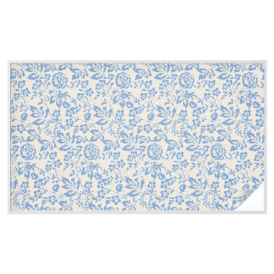 Öntapadós ablakfólia ólomüveg mintával Virágok levelek