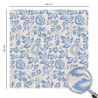 Öntapadós ablakfólia ólomüveg mintával Virágok levelek