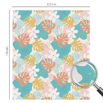 Öntapadós üvegfólia vitrázs mintával Egzotikus természet