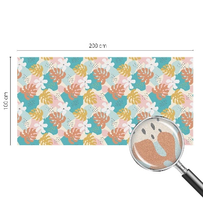 Öntapadós üvegfólia vitrázs mintával Egzotikus természet